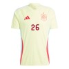 Conjunto (Camiseta+Pantalón Corto) España Pedri 26 Segunda Equipación Euro 2024 - Niño